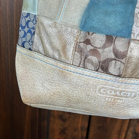 Coach Patchwork Hobo Bag in Multicolor - Picture 2 of 16